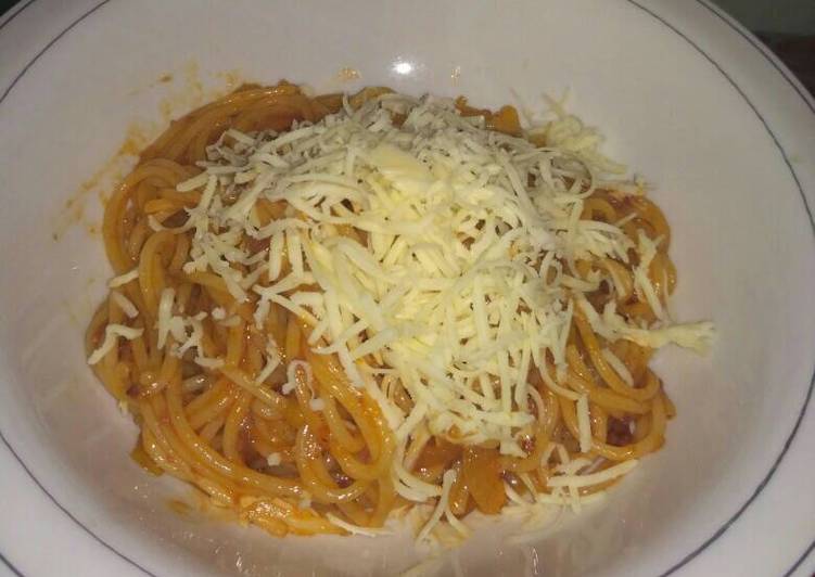 gambar untuk cara membuat Spageti keju