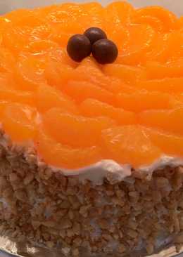 Mandarin noughat chesee cake