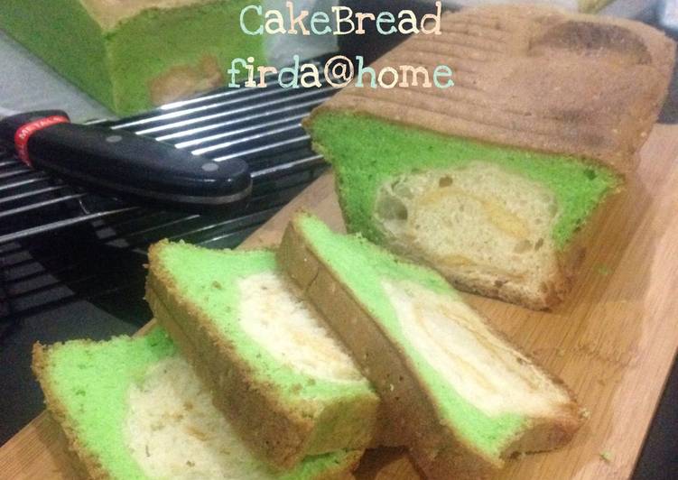 resep lengkap untuk Pandan Cheese Cake Bread