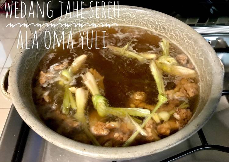 Resep Wedang Jahe Sereh ala Oma Yuli By Yuli Nur Elia