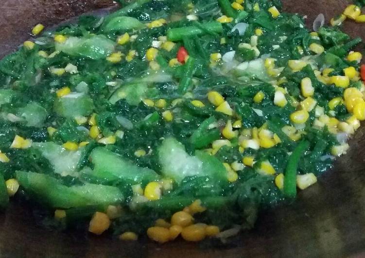 resep makanan Tumis daun labu kuning