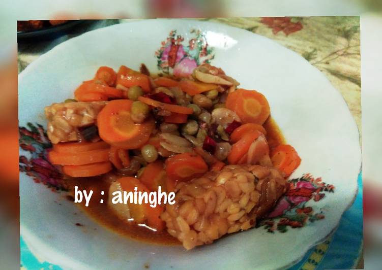 resep makanan Tumis tempe & wortel