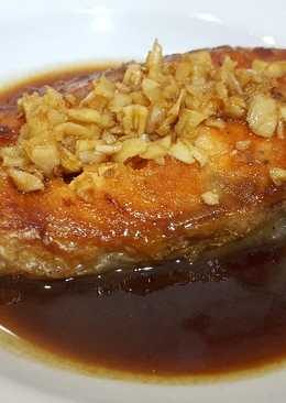 Salmon Steak Garlic Shoyu