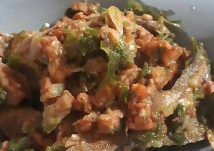 resep Sambel ijo tempe ikan asin