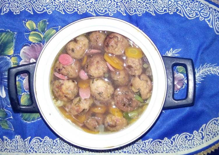 resep Sop BTS(Bola Tahu Sosis)