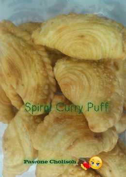 Spiral Curry Puff/Karipap Pusing/Pastel Keong (Step by step)