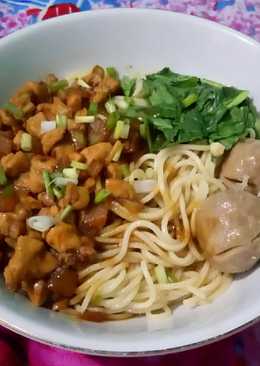 Mie ayam spaghetti