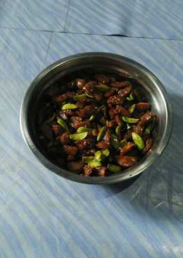 Tumis Baso Pete saus Teriyaki ala Enyot