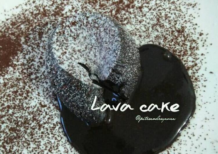 cara membuat Lava cake