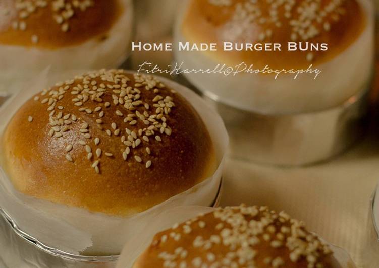 bahan dan cara membuat Burger Buns