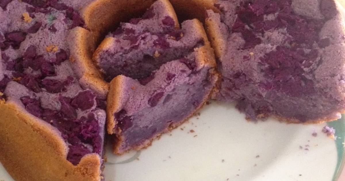 Resep Cake ubi ungu Resep Cake ubi ungu
