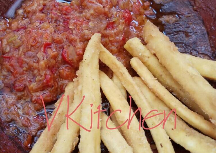 resep Stik Goroho khas Manado cocol Sambel Terasi