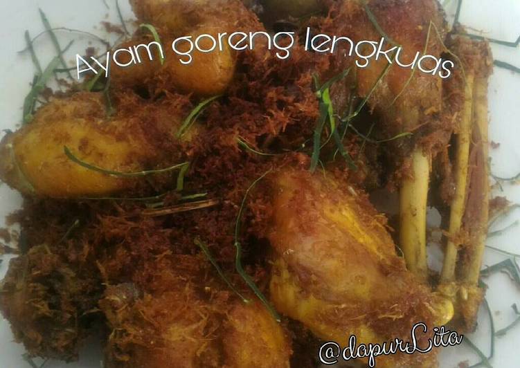 Resep Ayam goreng lengkuas Kiriman dari Yullita Wulansari
