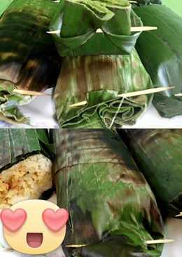 Nasi Bakar isi Ayam Suwir