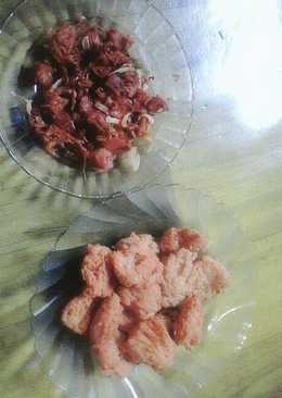 Bakwan tahu & oseng mandai(kulit cempedak)
