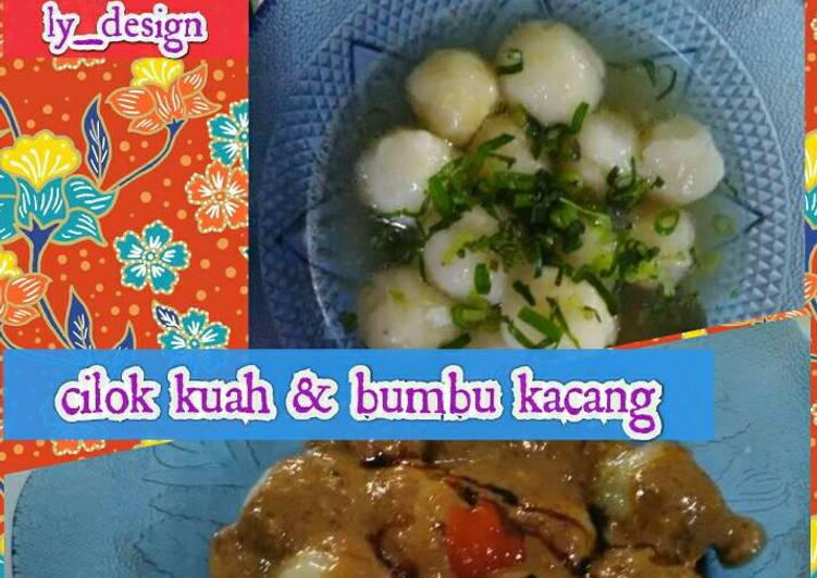 gambar untuk resep makanan Cilok Kuah dan bumbu kacang