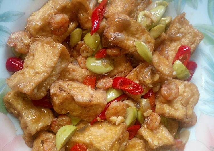 resep Sambal Goreng Tahu Udang Pete