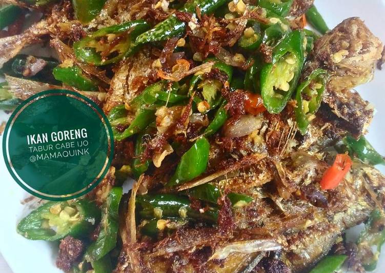 resep lengkap untuk Ikan goreng Tabur Cabe Ijo