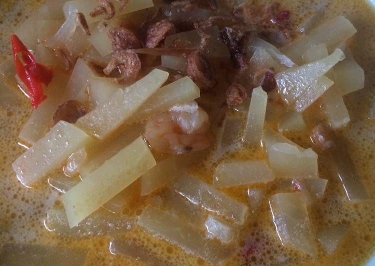 resep Sayur lodeh pepaya bumbu iris