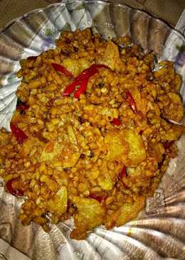 Sambal kering tempe kentang