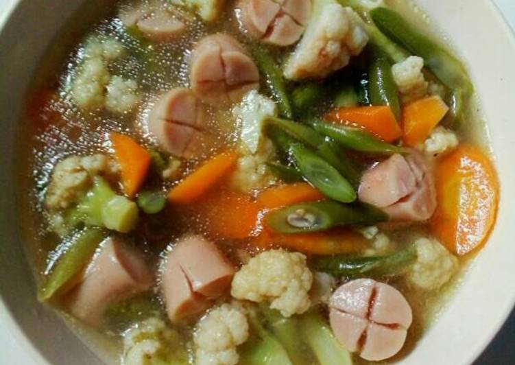 resep masakan Sup Sosis (menu anak) ??