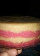 Kue lapis kukus Merah-Putih singkong