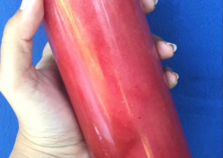 resep lengkap untuk Guava with strawberry juice