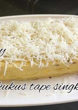 Bolu kukus tape singkong keju