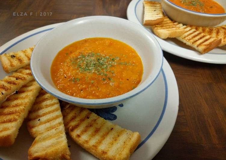 Resep Sup Tomat dan Paprika Oleh Elza Simple Kitchen