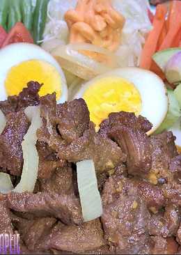 Bistik Jawa Daging Qurban Komplit