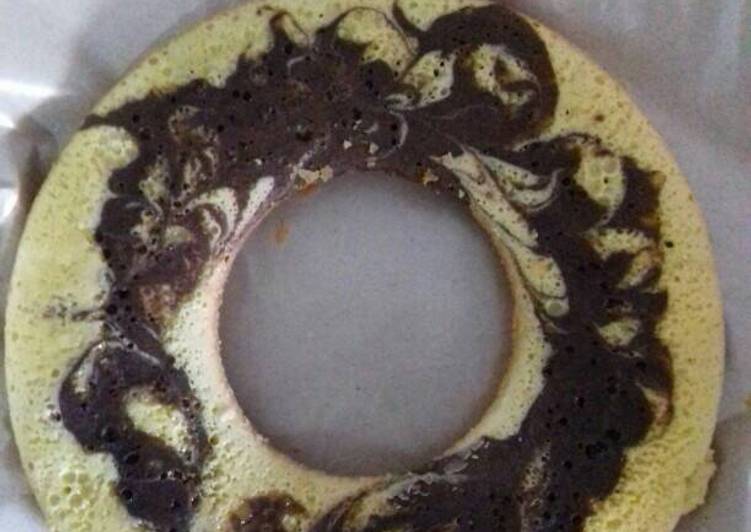 resep lengkap untuk Cake zebra