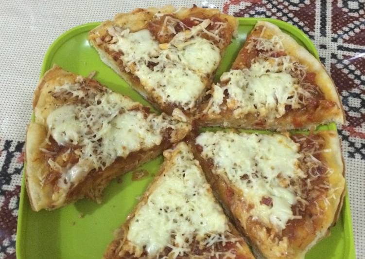 Resep Pizza Teflon GPL (Ga Pake Lama) Oleh Laura