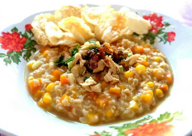 gambar untuk resep makanan Bubur Ayam Oat