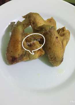 Sayap ayam goreng simple
