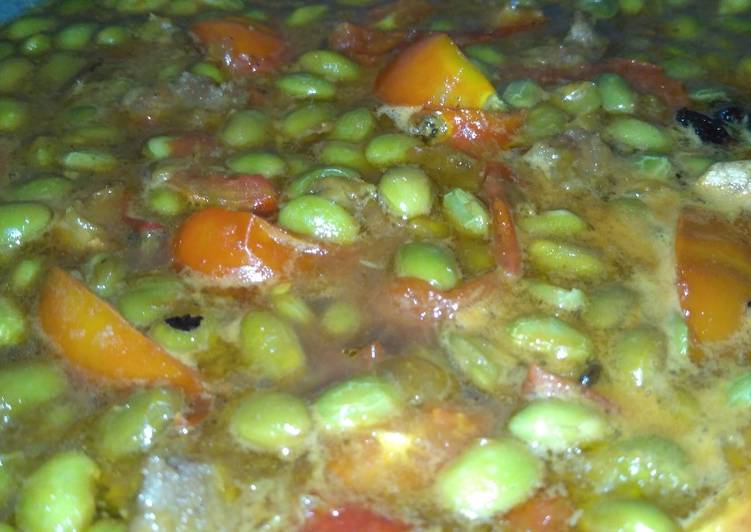 gambar untuk resep makanan Sup Kacang Edamame Bumbu Selat