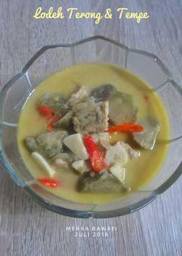 Lodeh Terong & Tempe Bumbu Iris