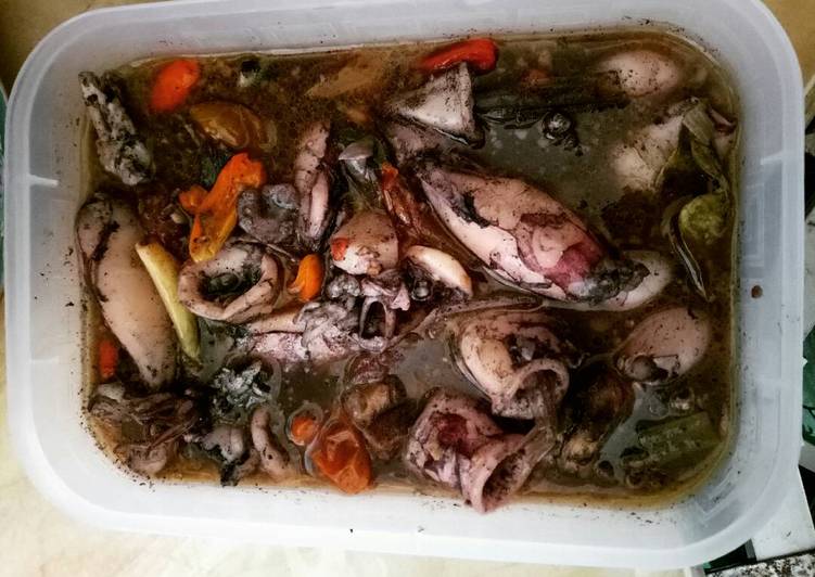 gambar untuk resep makanan Cumi asam pedas manis