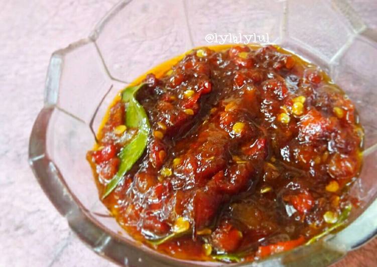 resep masakan Sambel Bajak (manis)