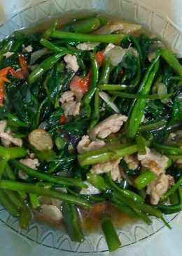 Ca kangkung ayam cincang
