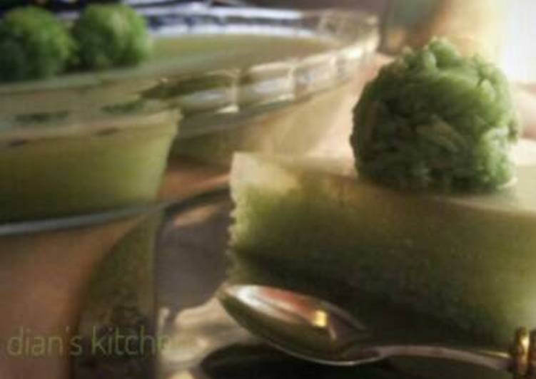 resep Puding Tape Ketan Hijau