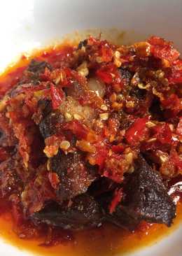 Balado daging (empal balado) ala masakan padang