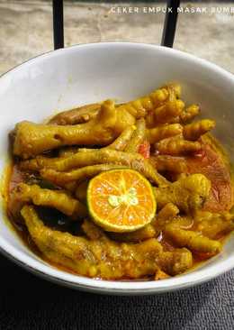 Ceker ayam empuk masak bumbu