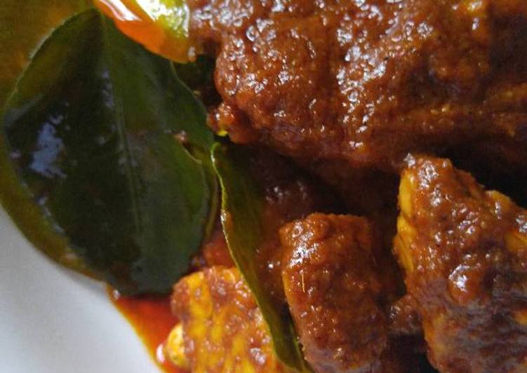 Rendang Tempe Vegan Rendang Tempe Vegan