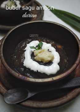 Bubur Jenang Sagu Ambon Durian