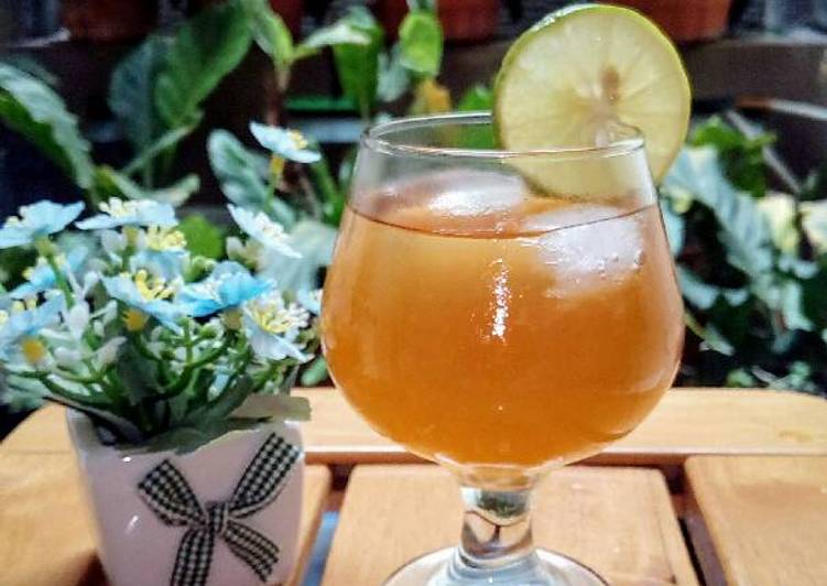 resep lengkap untuk Ice Honey Lemon Tea