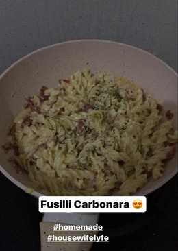 Fusilli Carbonara Simple Lezat