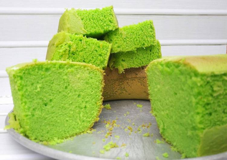 resep lengkap untuk Bolu Pandan Jadul