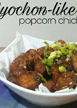 Popcorn Chicken Saus Bbq Pedas Manis