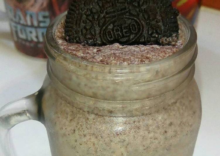 bahan dan cara membuat Susu keju oreo Milo nikmat ????