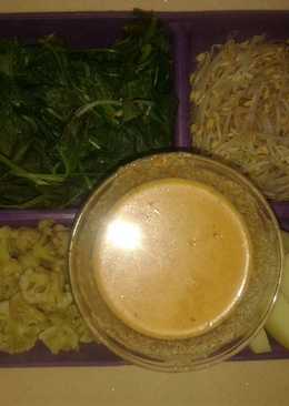 #Diet GM Day 2 sarapan (pecel sayur)